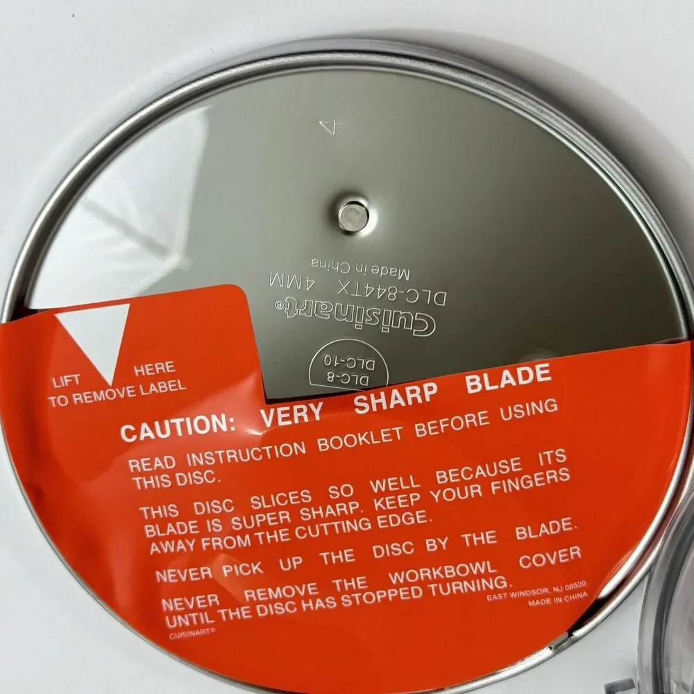 Cuisinart DLC-8 DLC-10 Disc Set DLC-842TX DLC-844TX DLC-806G Flat Lid Food